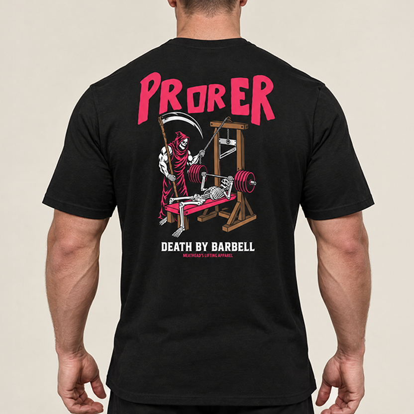 Gym Math T-Shirt in asphalt, front view