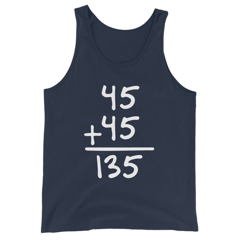 45+45=135 Tank Top - Meathead’s Lifting Apparel