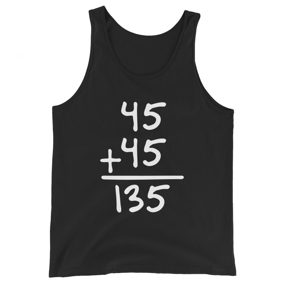 45+45=135 Tank Top - Meathead’s Lifting Apparel