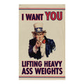 Uncle Sam Gym Flag, front view