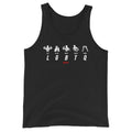 LGBTQ Tank Top in black, front view
