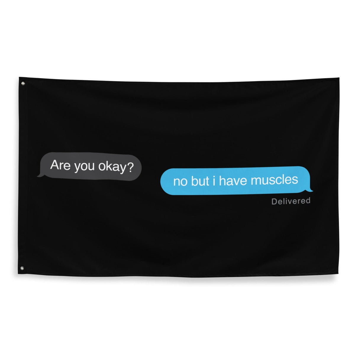 No, But I Have Muscles Flag - Meathead’s Lifting Apparel