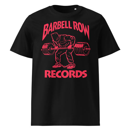 Barbell Row Records Pump Cover in Black, front view