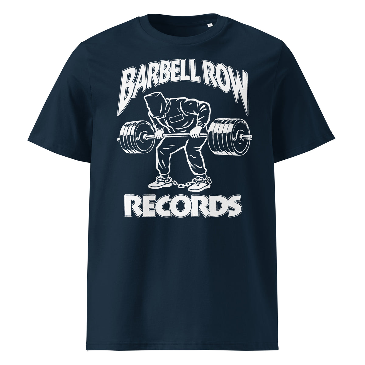 Barbell Row Records Pump Cover in French Navy, front view