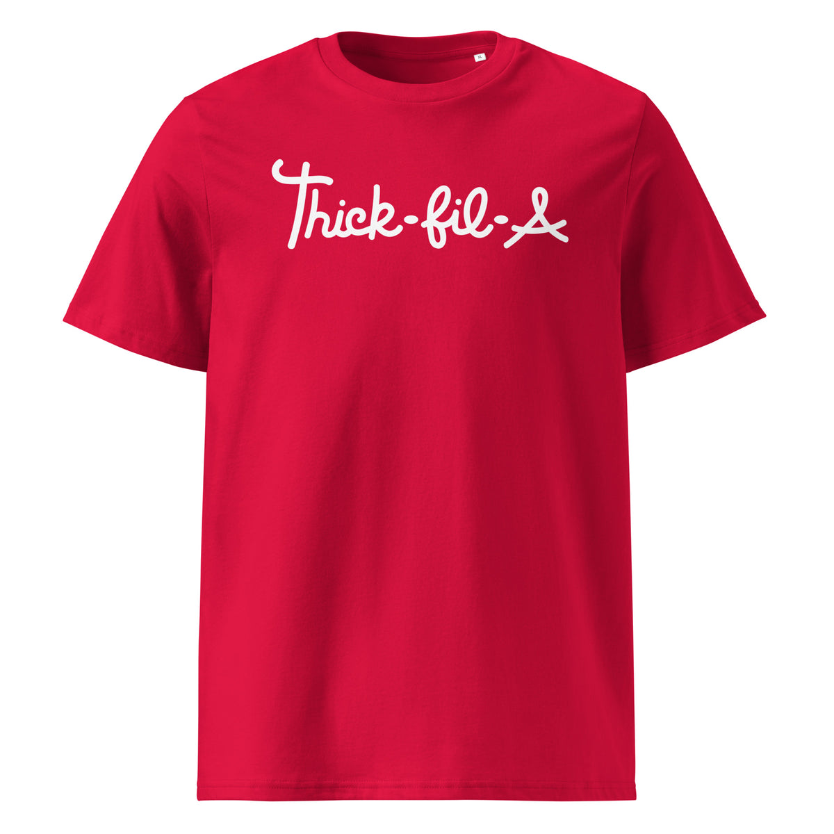 Thick-fil-A T-Shirt in red, front view