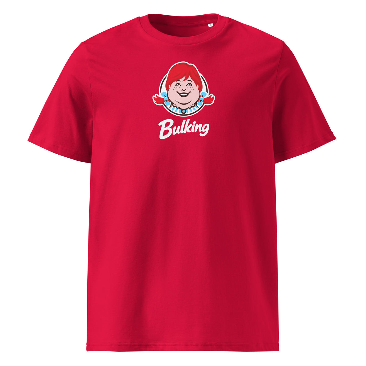 Bulking T-Shirt in red, front view