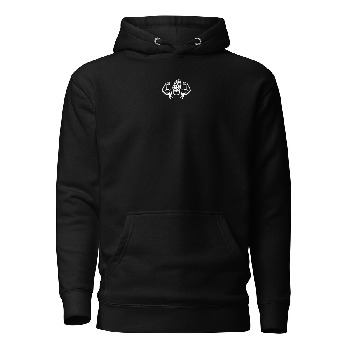 Thank You For Lifting With Us Hoodie in black, front view