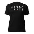 LGBTQ T-shirt in black, front view