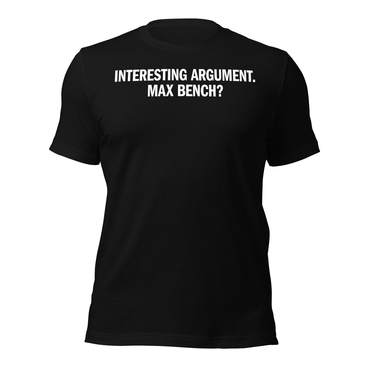 Max Bench? T-Shirt in black, front view