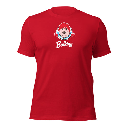 Bulking T-Shirt in red, front view