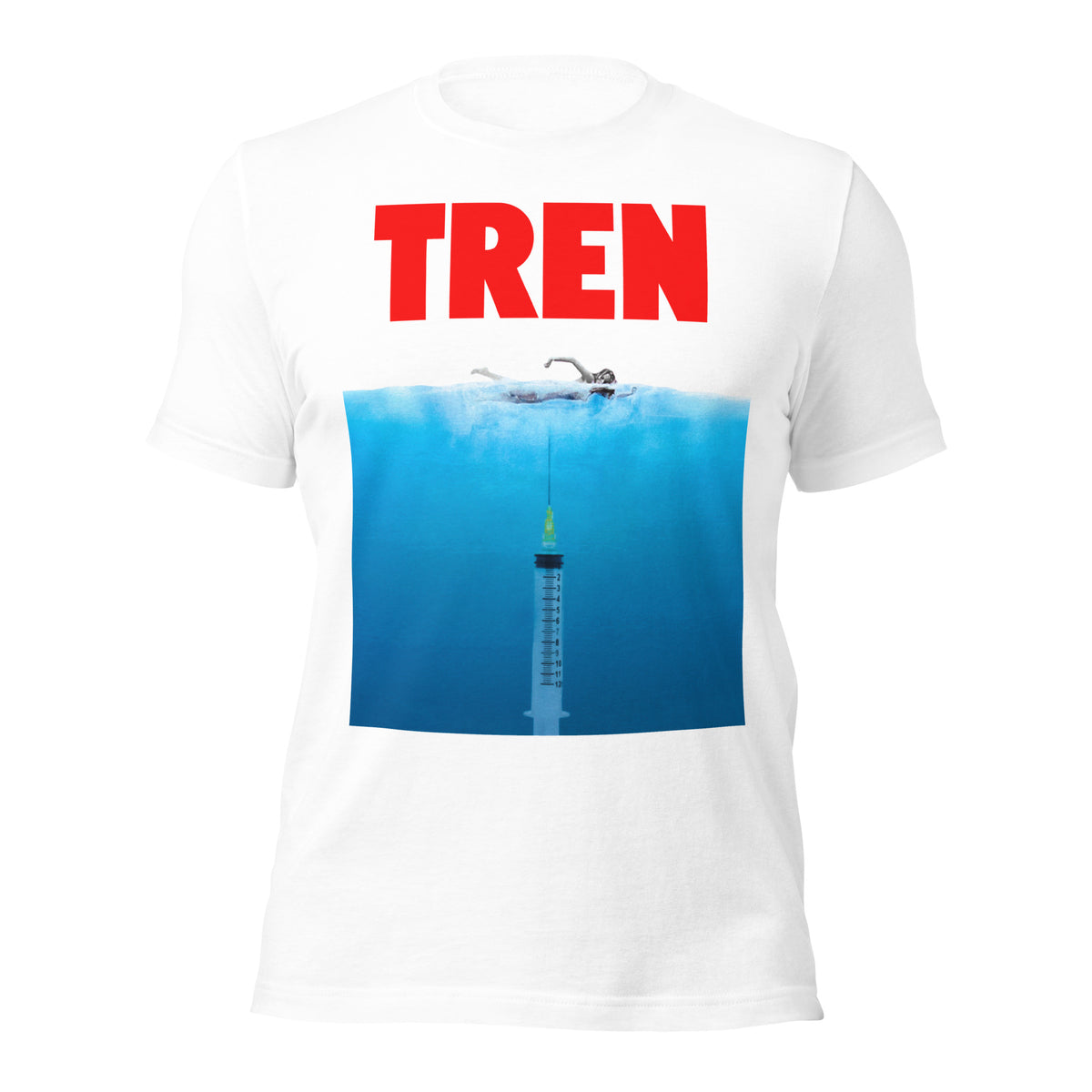 Tren T-shirt in white, front view