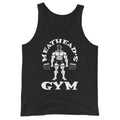 Meathead's Gym Tank Top in black, front view