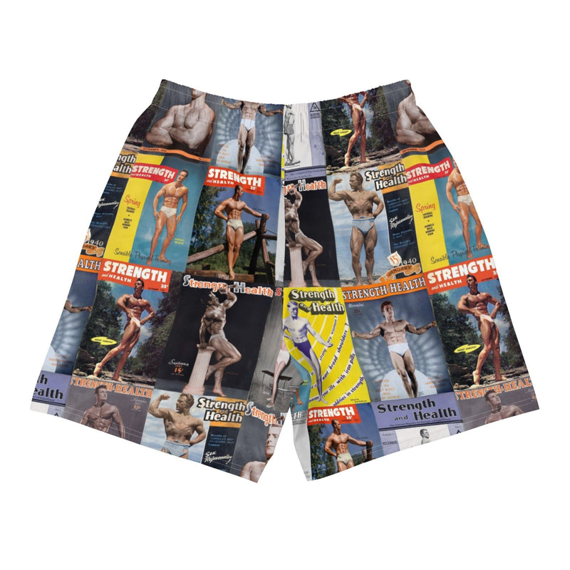 Vintage Bodybuilding Collage Men’s Shorts - Meathead’s Lifting Apparel